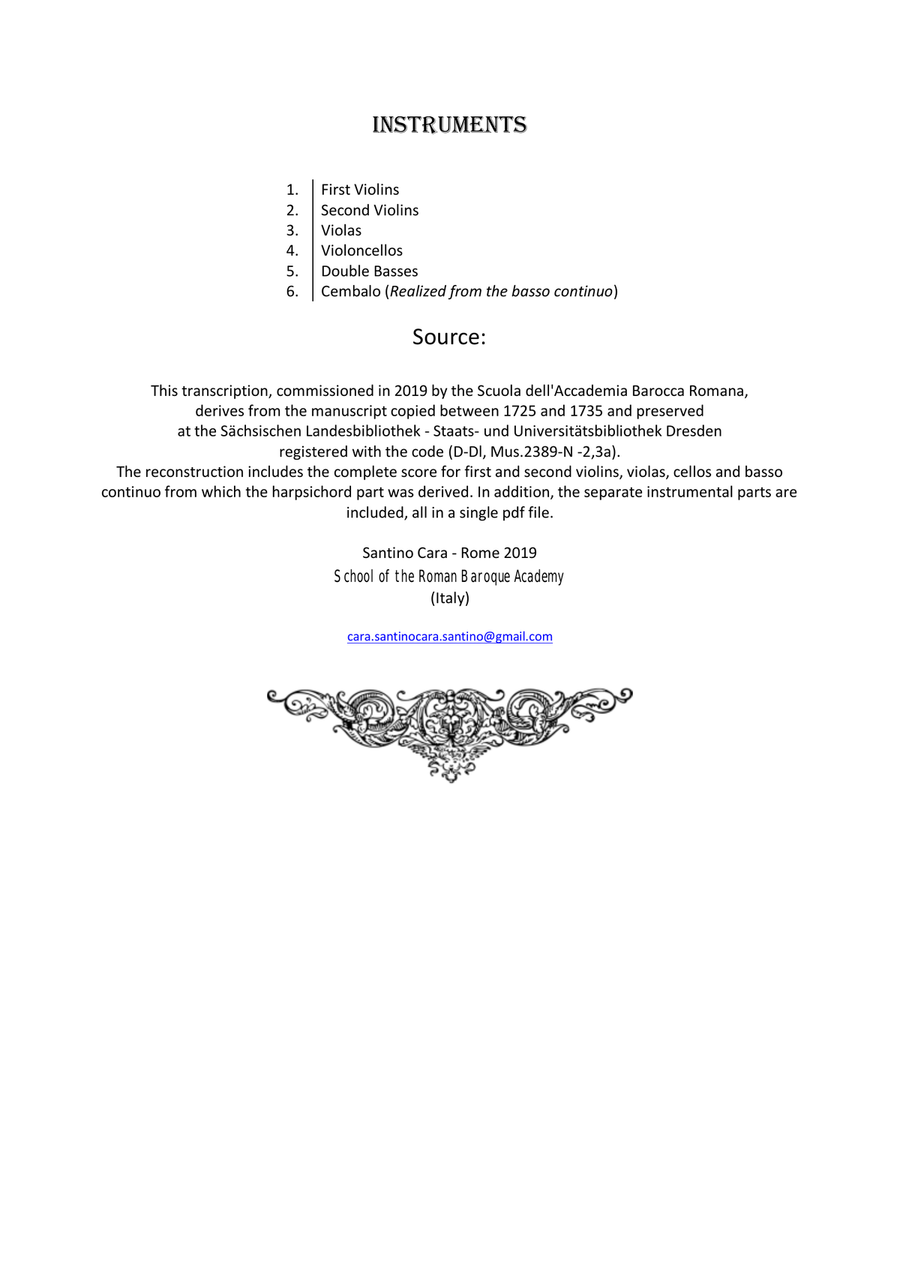 Vivaldi - Sinfonia (Concerto) in G major RV 146 for Strings and Cembalo Chamber Orchestra scores gallery preview page 2