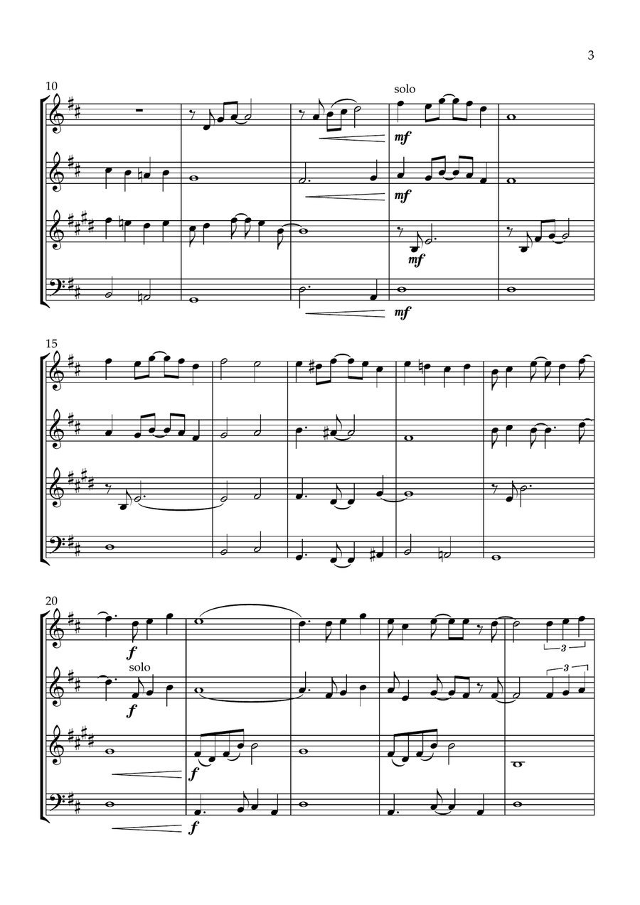 A Whole New World A Whole New World Woodwind Quartet scores gallery preview page 3