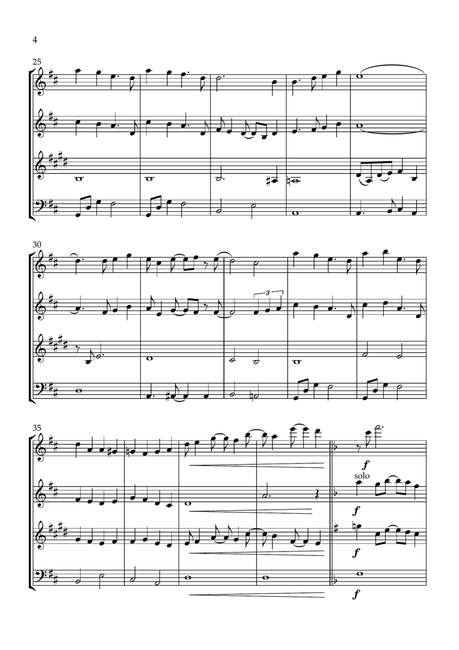 A Whole New World A Whole New World Woodwind Quartet scores gallery preview page 4