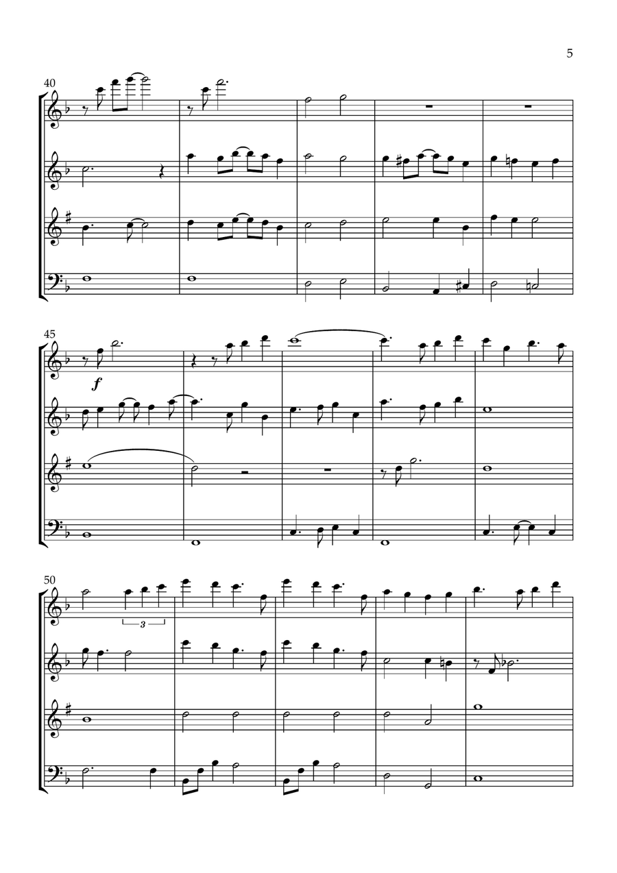 A Whole New World A Whole New World Woodwind Quartet scores gallery preview page 5