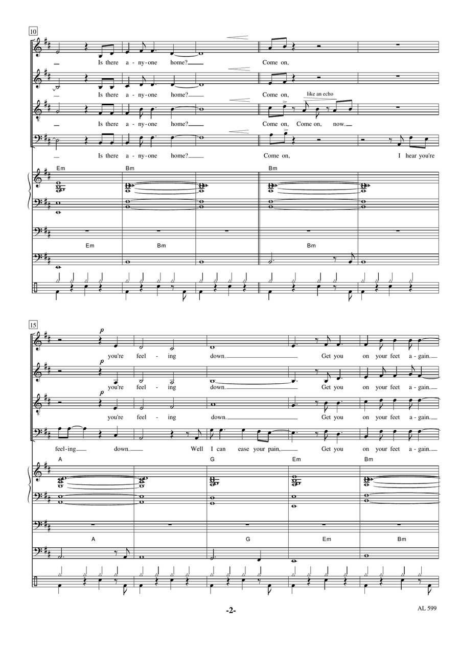 Comfortably Numb Comfortably Numb 4-Part scores gallery preview page 2