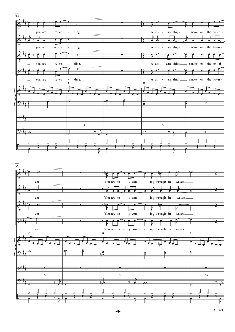 Comfortably Numb Comfortably Numb 4-Part scores gallery preview page 4