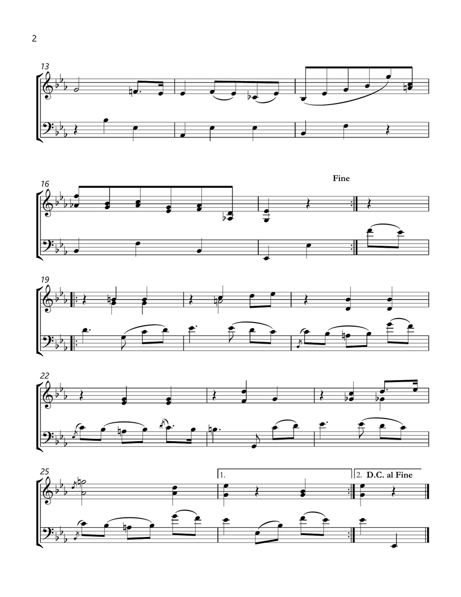 chopin b 133 waltz in e-flat major violin and Trombone sheet music Chamber Music scores gallery preview page 2