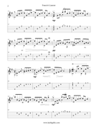 Francie's Lament for solo classical fingerstyle guitar (+TAB) Acoustic Guitar scores gallery preview page 3