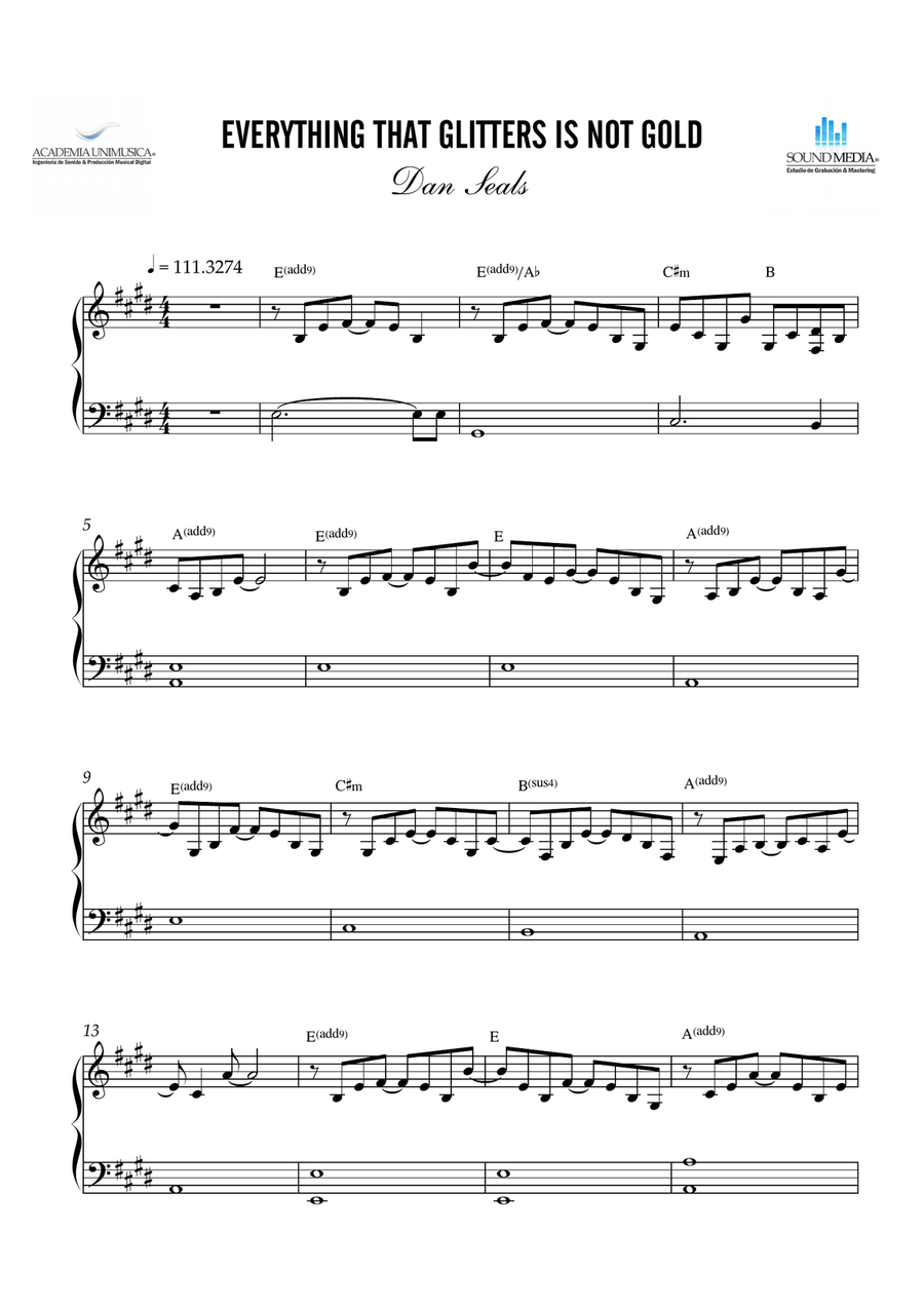Everything That Glitters (Is Not Gold) Chamber Music scores gallery preview page 1