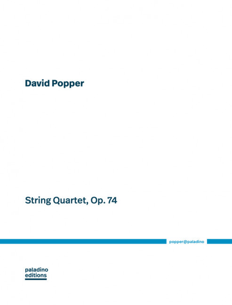 String Quartet op. 74 String Quartet op. 74 String Quartet scores gallery preview page 1