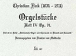 Orgelstücke 4 op. 74 op. 74 Vol. 4