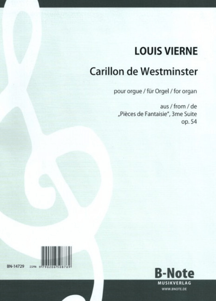 Carillon de Westminster op.54/5 op. 54/5 Organ scores gallery preview page 1