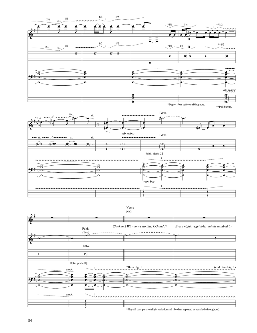 Spegetti Western Spegetti Western Guitar Tablature scores gallery preview page 2