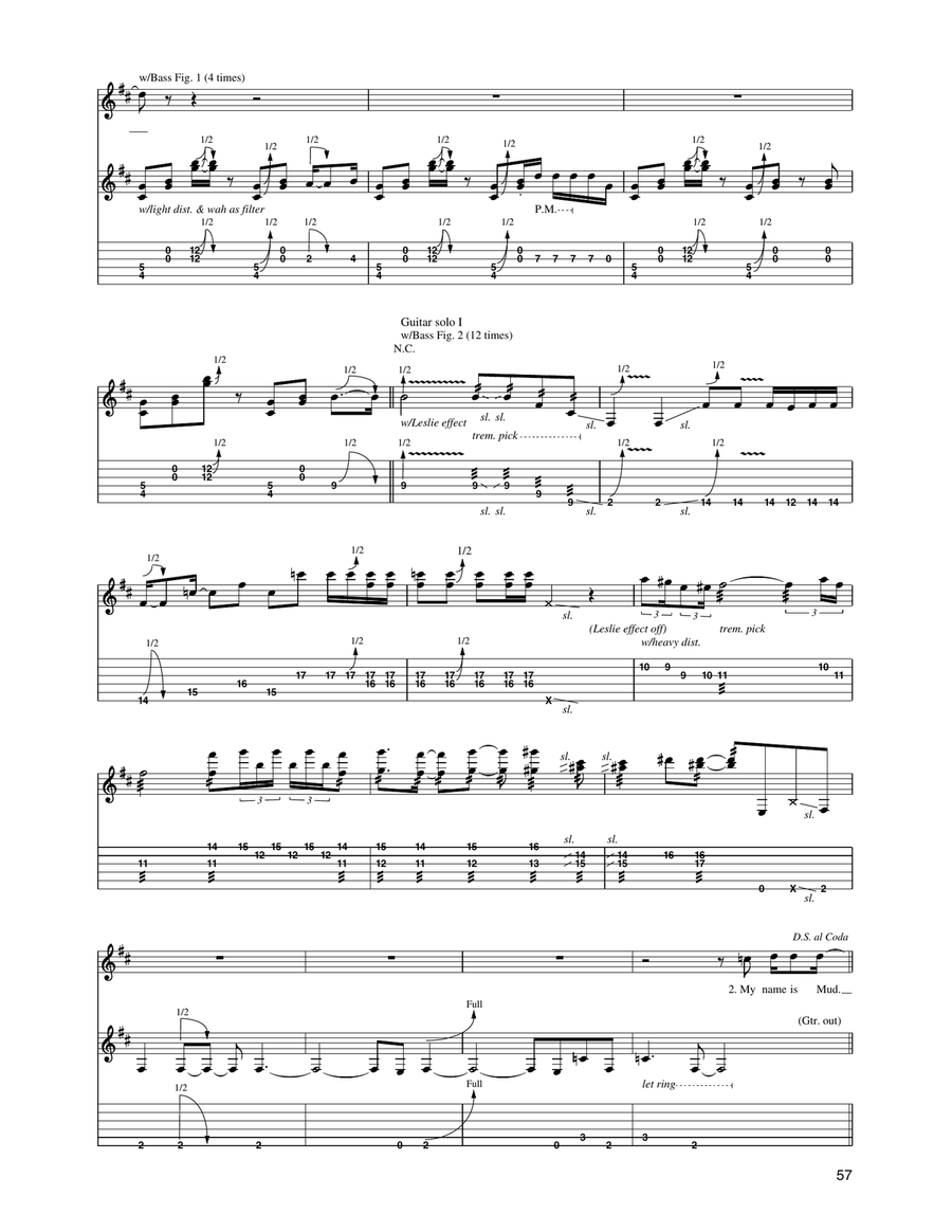 My Name Is Mud My Name Is Mud Electric Guitar scores gallery preview page 3