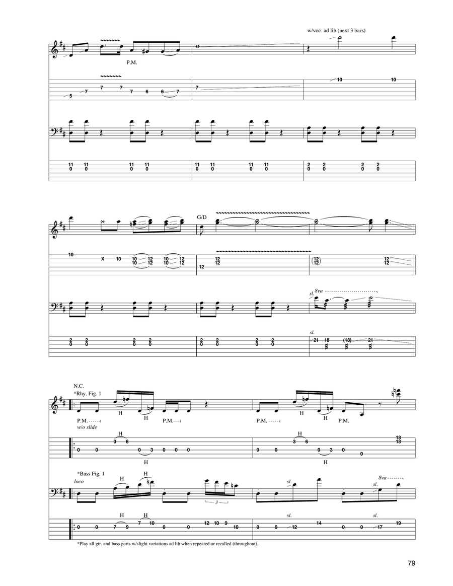 Wynona's Big Brown Beaver Guitar Tablature scores gallery preview page 2