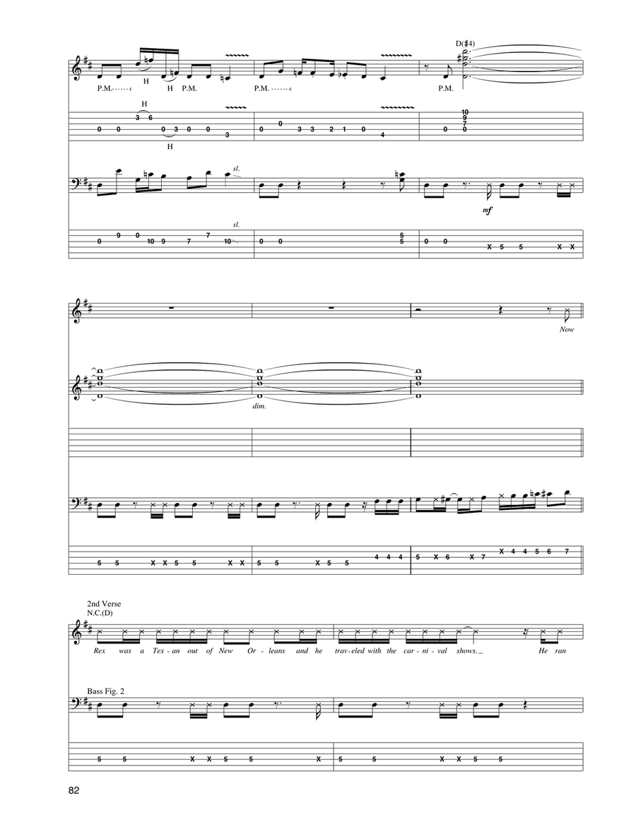Wynona's Big Brown Beaver Guitar Tablature scores gallery preview page 5