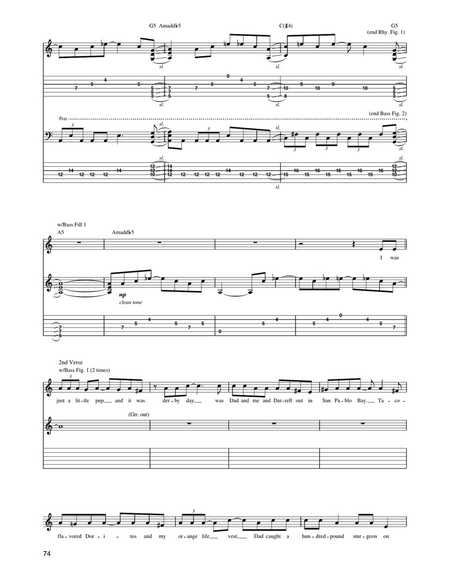 Fish On (Fisherman Chronicles, Chapter 2) Electric Guitar scores gallery preview page 4