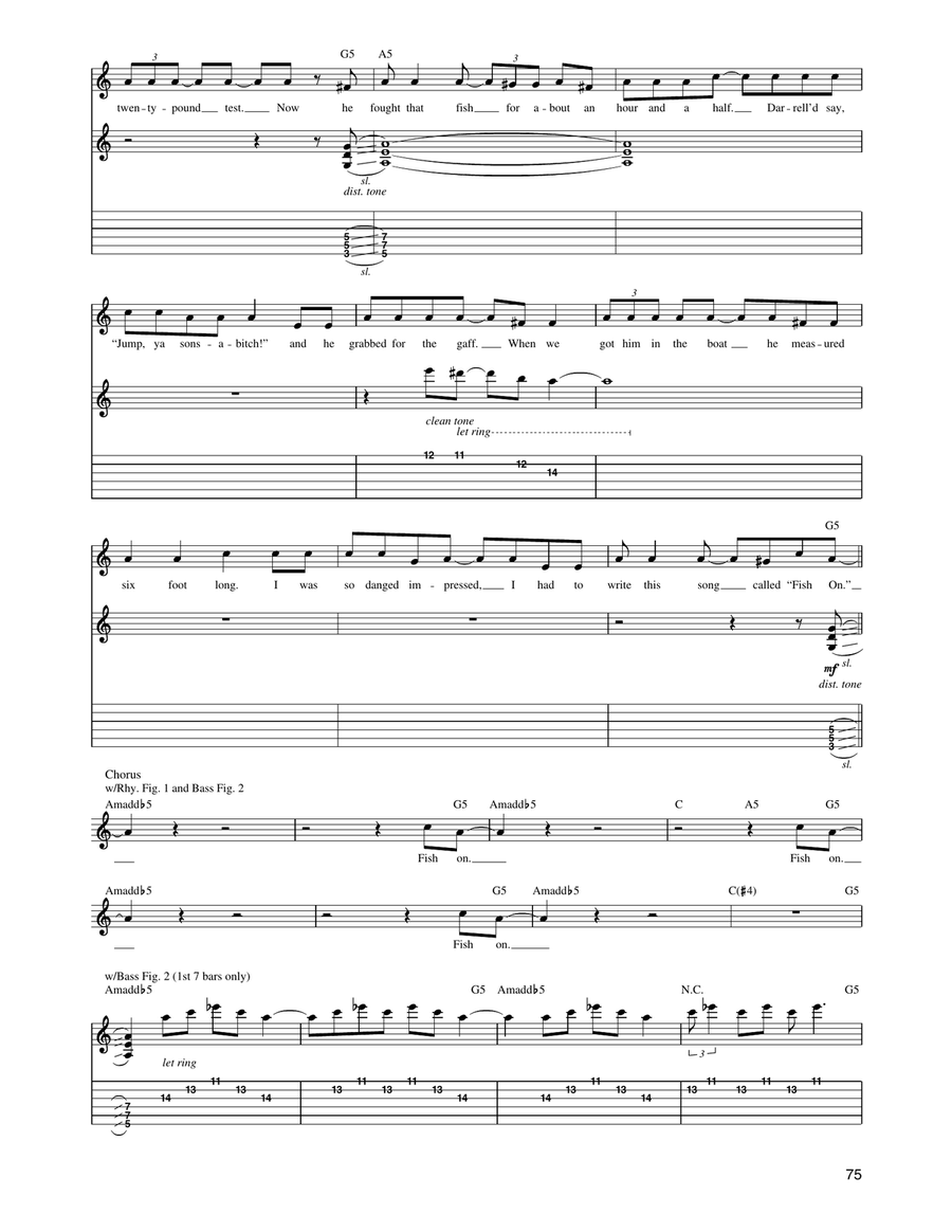 Fish On (Fisherman Chronicles, Chapter 2) Electric Guitar scores gallery preview page 5