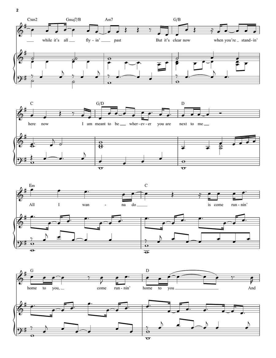 Runnin' Home To You (from The Flash) Voice scores gallery preview page 2