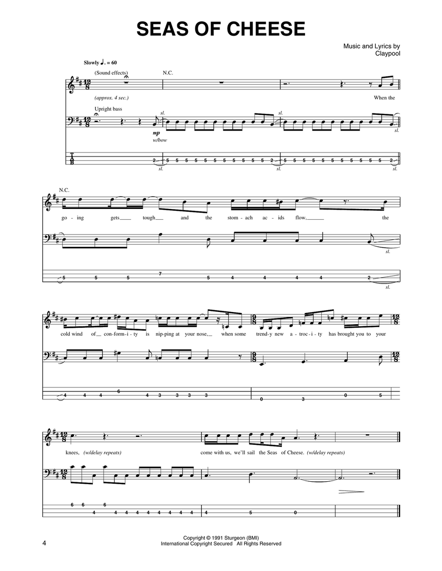 Seas Of Cheese Seas Of Cheese Electric Guitar scores gallery preview page 1