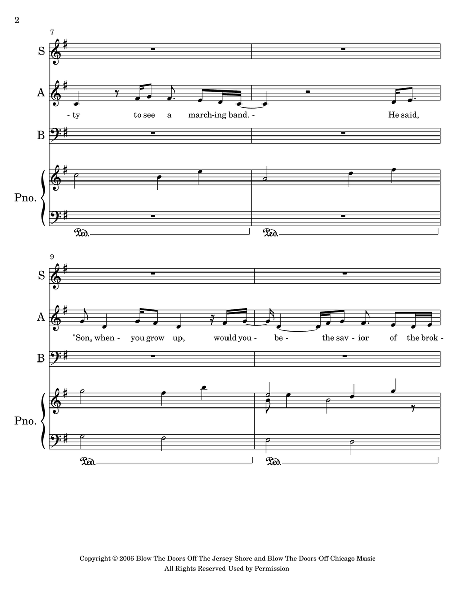 Welcome To The Black Parade 3-Part scores gallery preview page 2