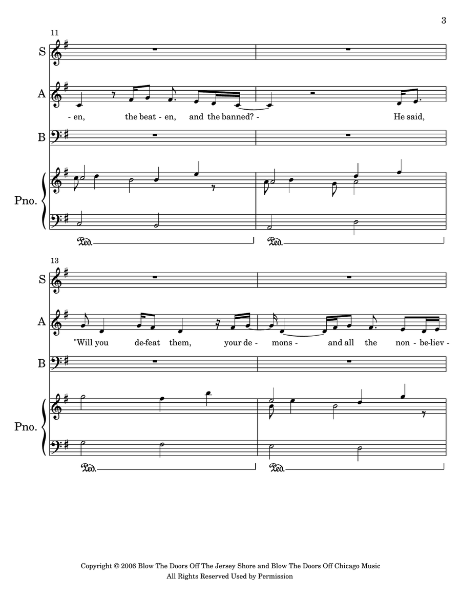 Welcome To The Black Parade 3-Part scores gallery preview page 3
