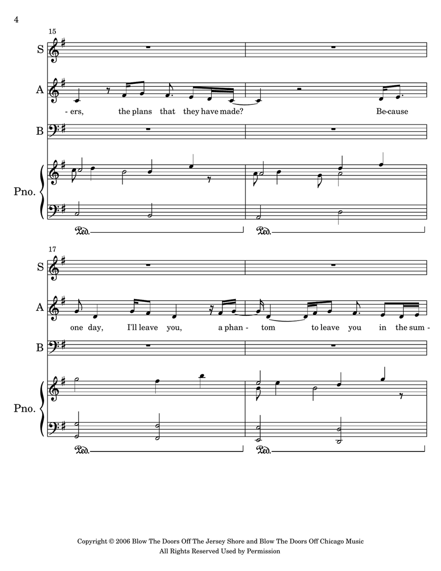 Welcome To The Black Parade 3-Part scores gallery preview page 4