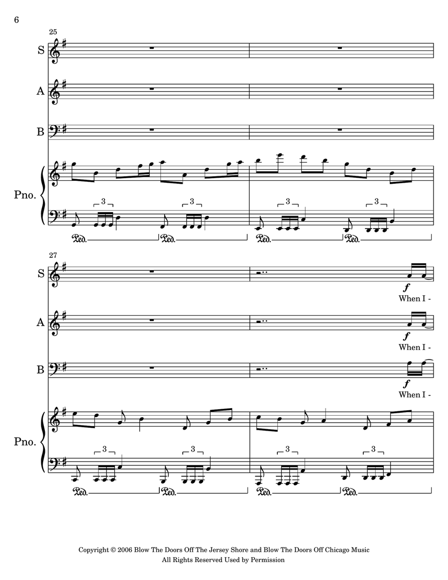 Welcome To The Black Parade 3-Part scores gallery preview page 6