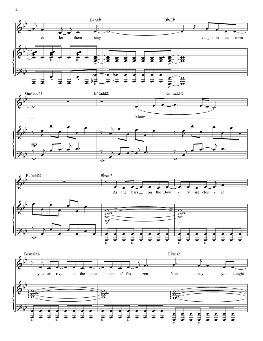 Caught In The Storm (from Smash) Voice scores gallery preview page 4