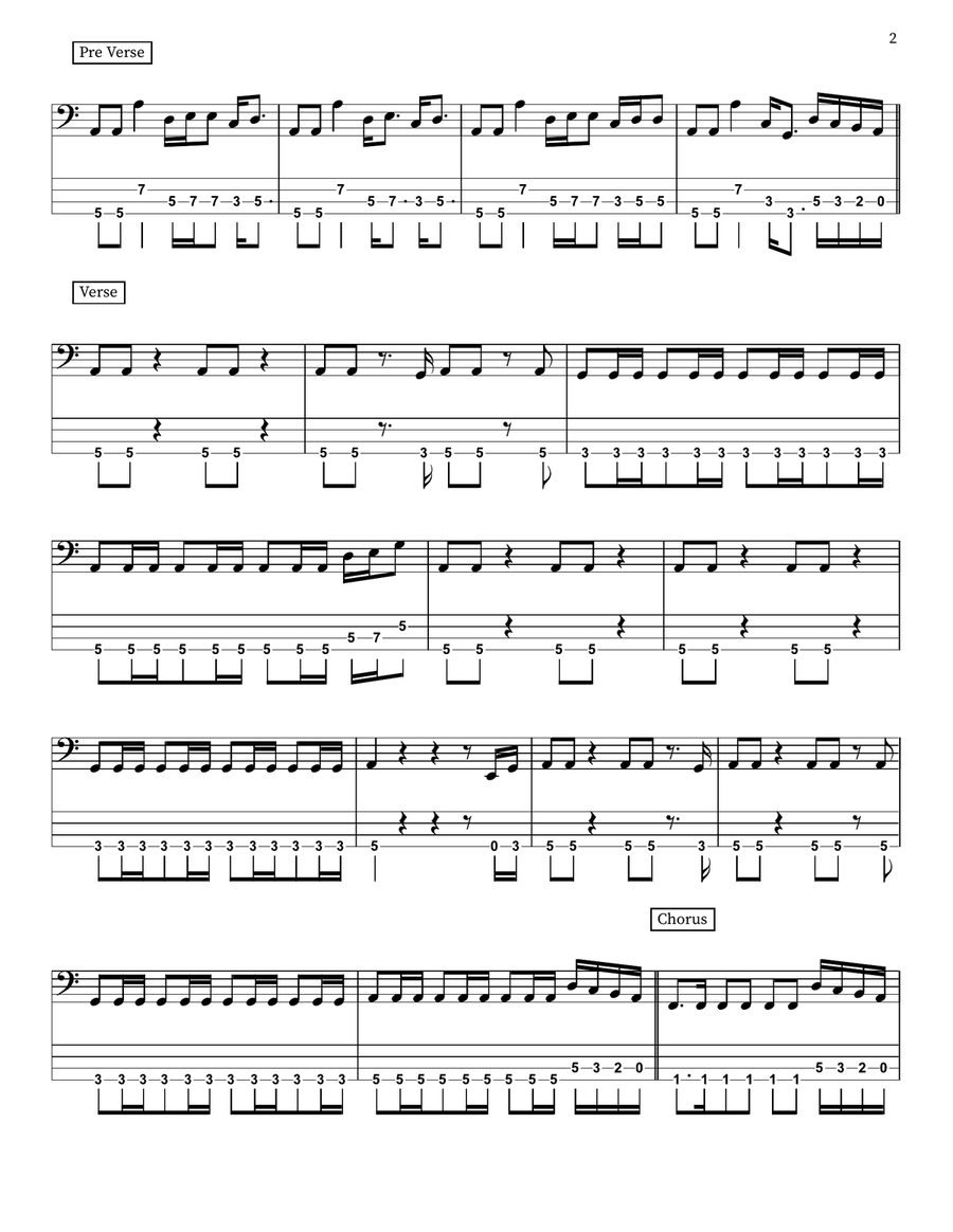 The Last In Line The Last In Line Bass Guitar scores gallery preview page 2