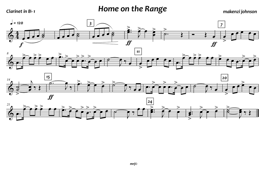 Home On the Range Home On the Range Marching Band scores gallery preview page 5