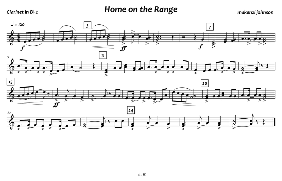 Home On the Range Home On the Range Marching Band scores gallery preview page 6