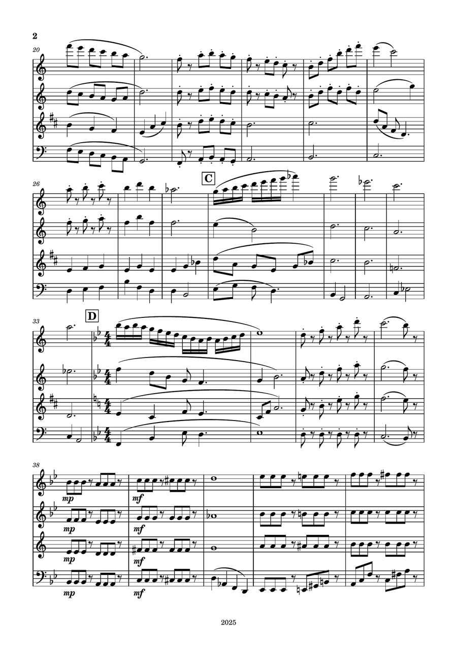 Clowning Around Clowning Around Woodwind Quartet scores gallery preview page 2