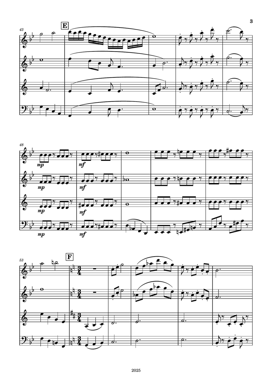 Clowning Around Clowning Around Woodwind Quartet scores gallery preview page 3