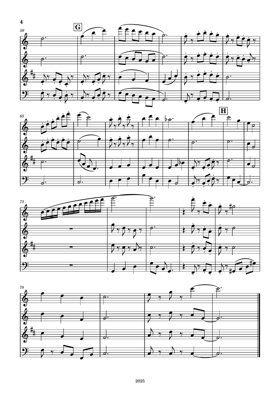 Clowning Around Clowning Around Woodwind Quartet scores gallery preview page 4