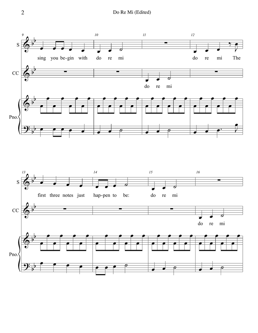 Do-Re-Mi Do-Re-Mi 3-Part scores gallery preview page 2