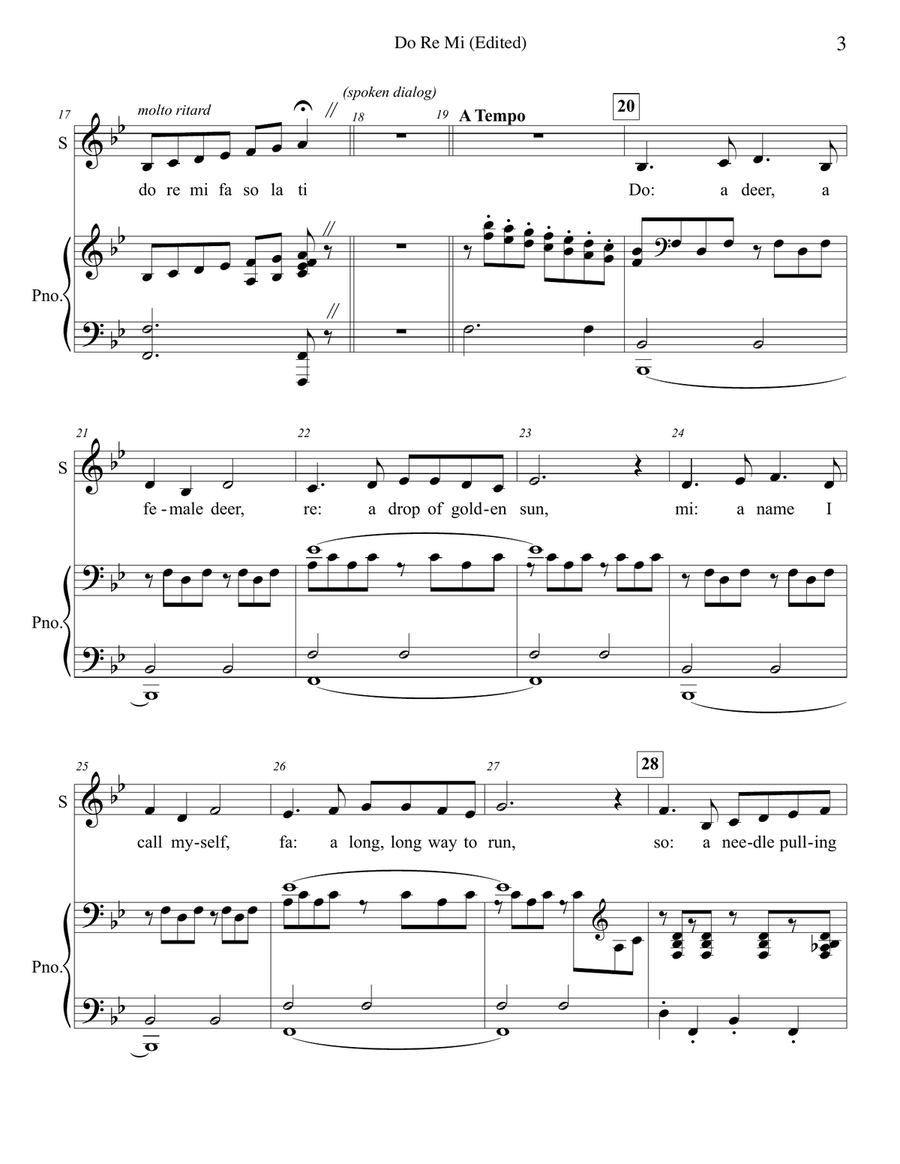 Do-Re-Mi Do-Re-Mi 3-Part scores gallery preview page 3