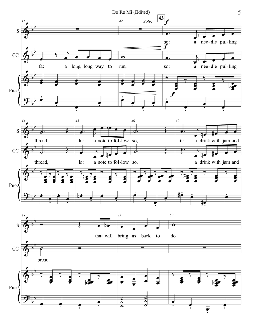 Do-Re-Mi Do-Re-Mi 3-Part scores gallery preview page 5