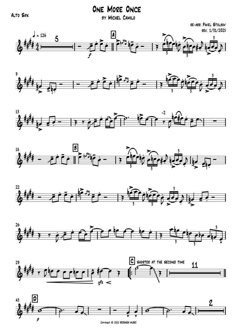 One More Once One More Once Jazz Ensemble scores gallery preview page 4