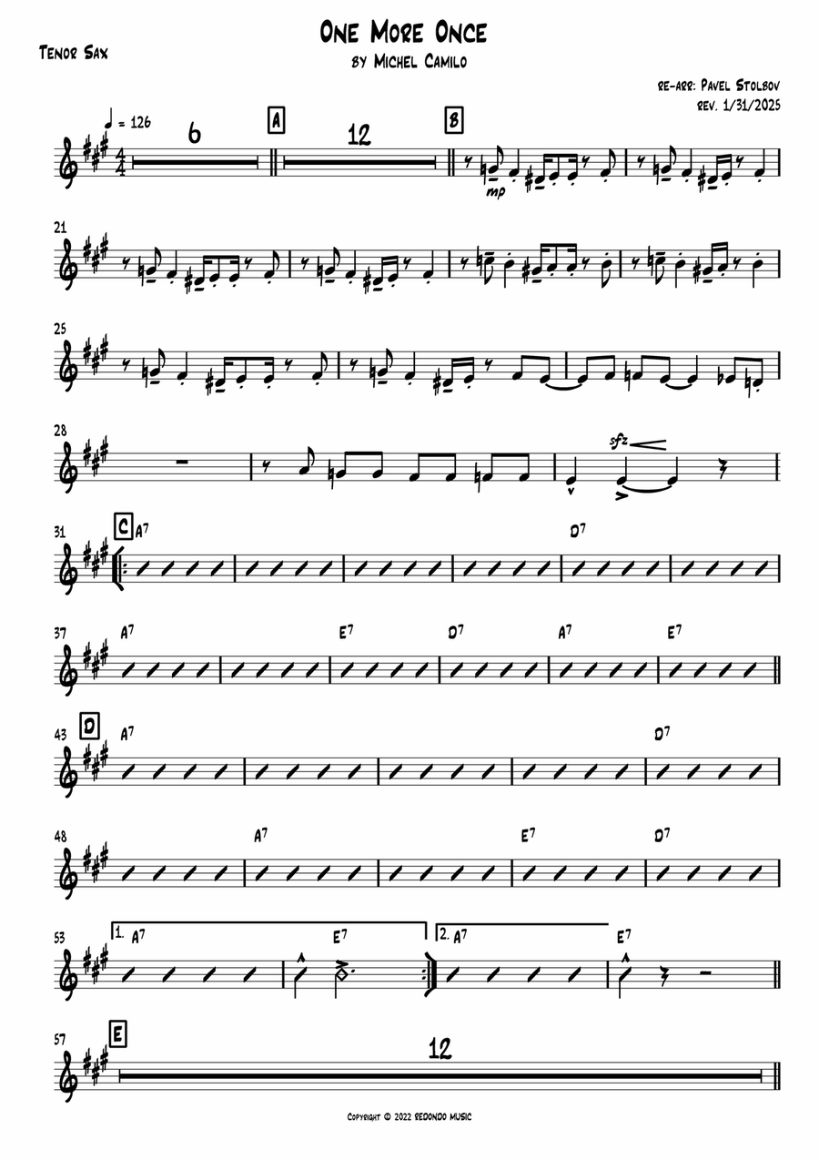 One More Once One More Once Jazz Ensemble scores gallery preview page 6