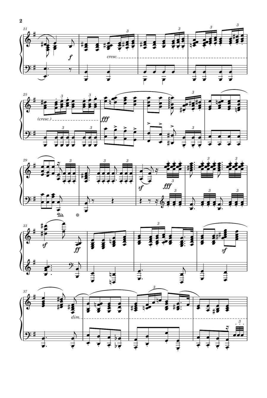 Song without words Op.62 No.3 - Felix Mendelssohn Piano Solo scores gallery preview page 2
