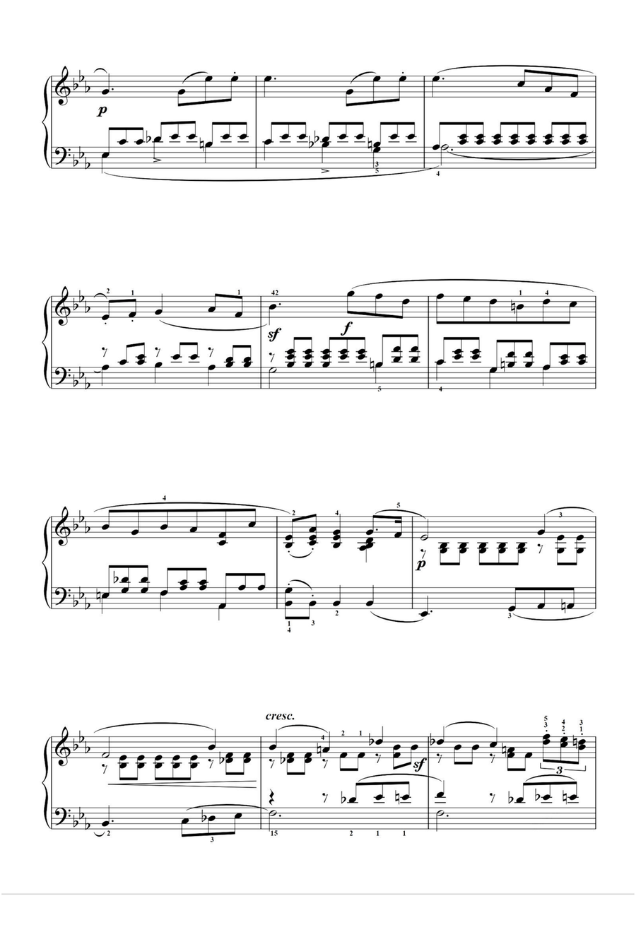 Song without words Op.53 No.2 - Felix Mendelssohn Piano Solo scores gallery preview page 2