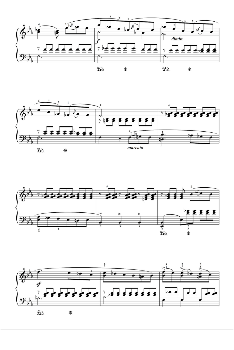 Song without words Op.53 No.2 - Felix Mendelssohn Piano Solo scores gallery preview page 3
