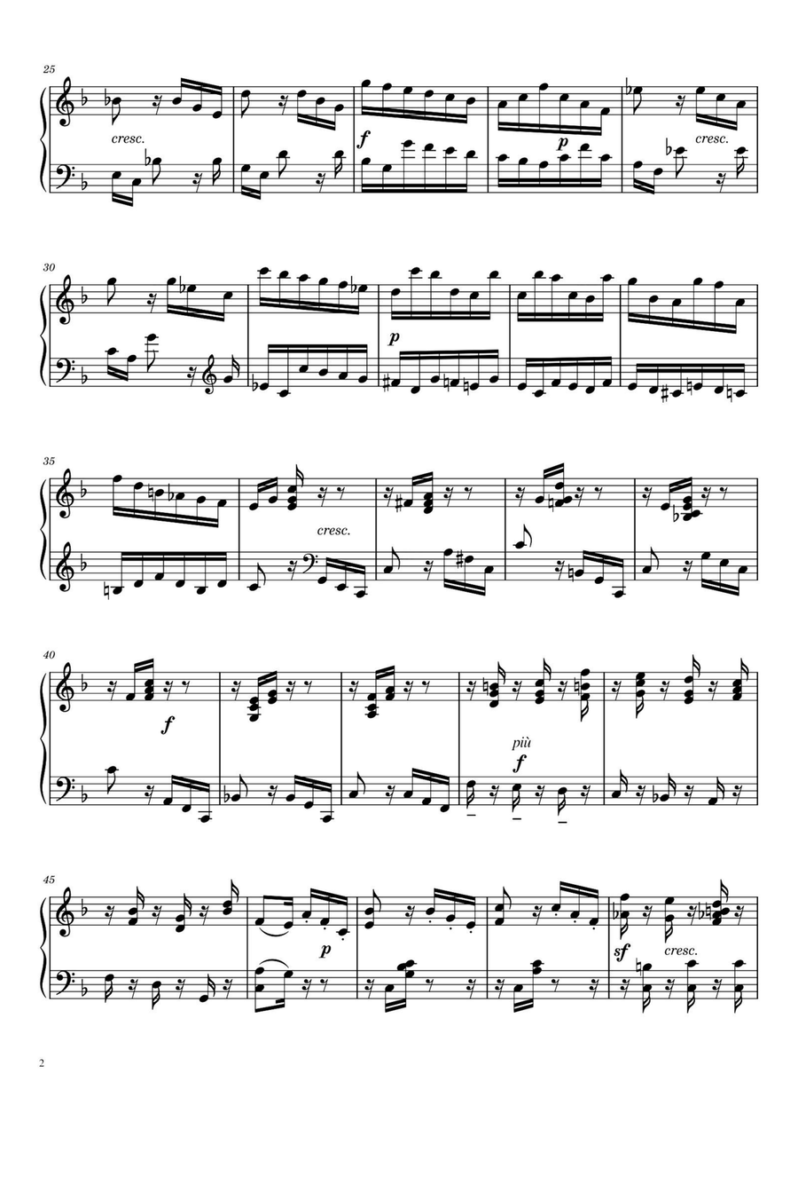 Six Christmas Pieces No. 6 - Felix Mendelssohn Piano Solo scores gallery preview page 2
