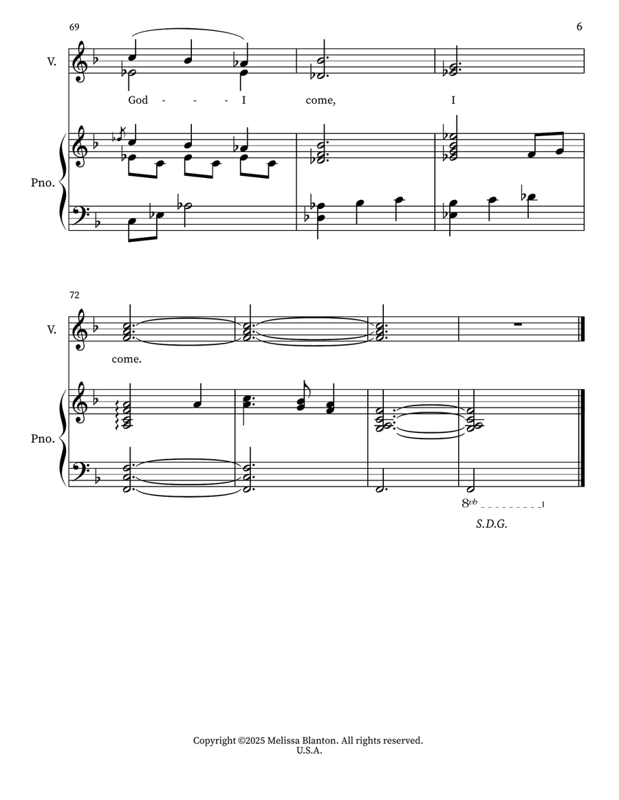 Just As I Am, without One Plea 2-Part scores gallery preview page 6