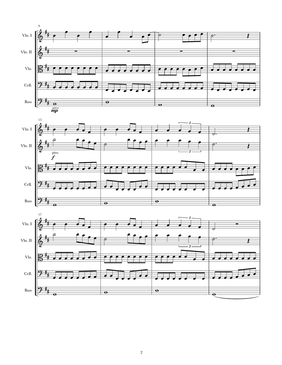 Wrecking Ball String Orchestra scores gallery preview page 2