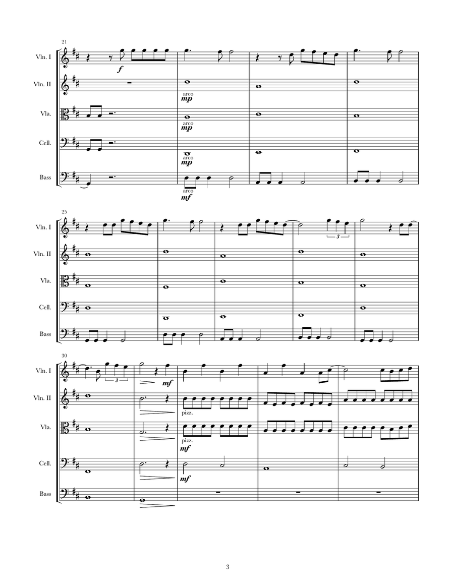 Wrecking Ball String Orchestra scores gallery preview page 3
