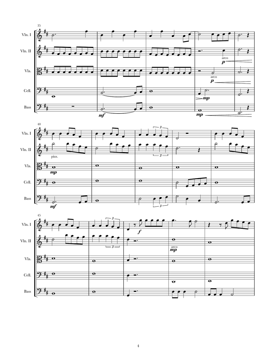Wrecking Ball String Orchestra scores gallery preview page 4