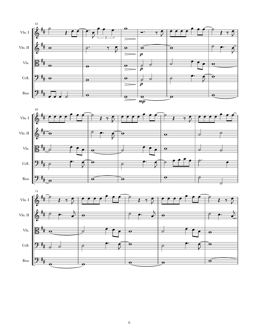 Wrecking Ball String Orchestra scores gallery preview page 6