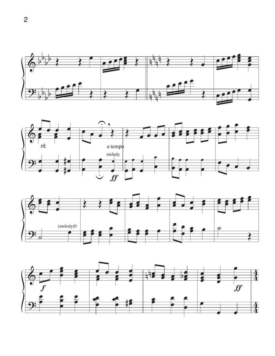 My Faith Has Found A Resting Place Piano Solo scores gallery preview page 2