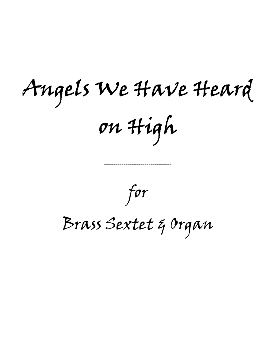 Angels We Have Heard On High (LSB 368) Brass Ensemble scores gallery preview page 1