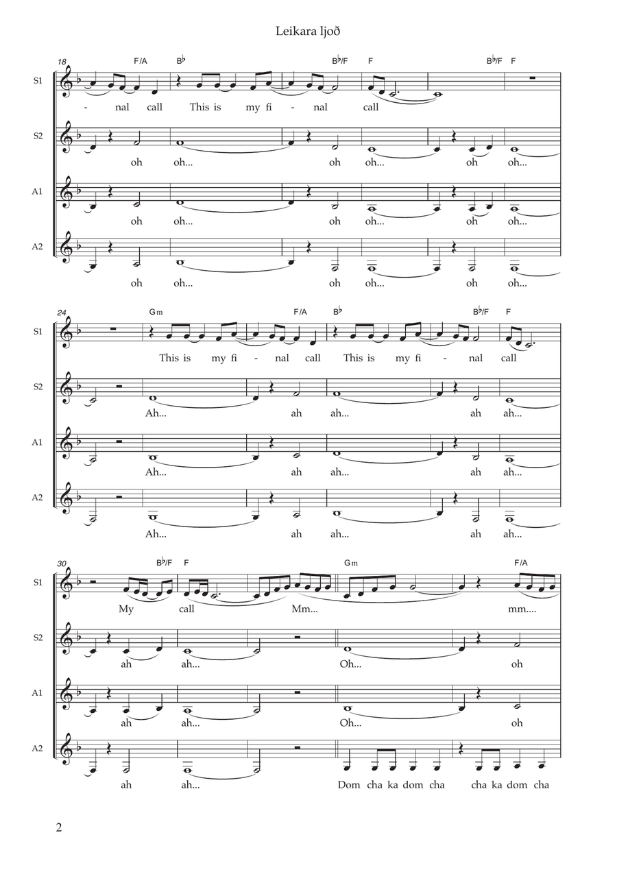 Leikara Ljod Leikara Ljod SSAA scores gallery preview page 2