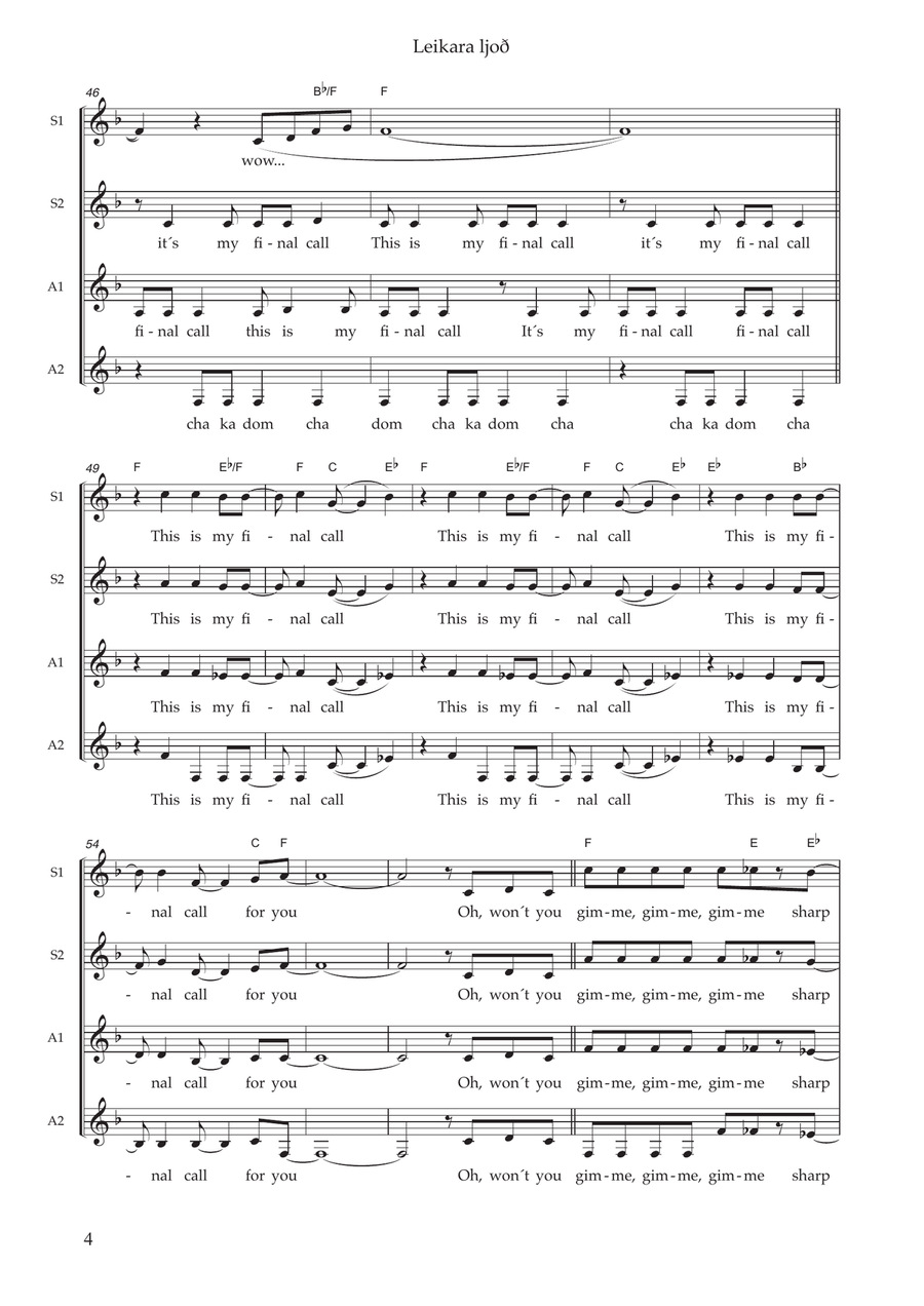 Leikara Ljod Leikara Ljod SSAA scores gallery preview page 4