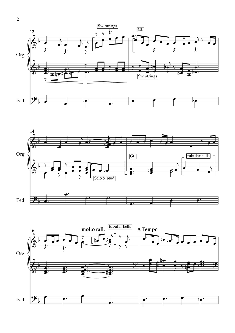 The Bells Of Notre Dame Organ Solo scores gallery preview page 3